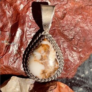 Wild horse  Navajo pendant .